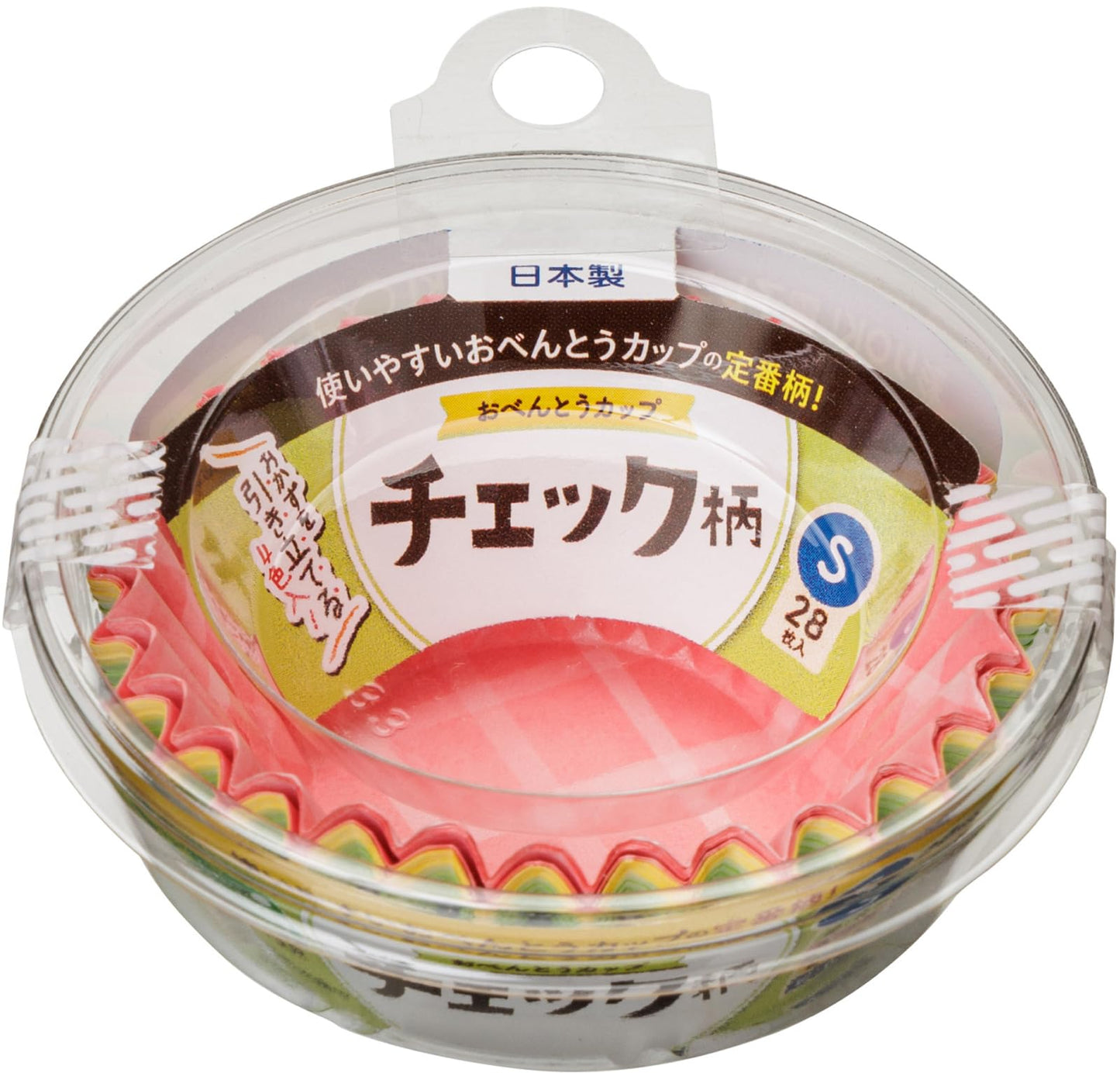 【まとめ買い】おべんとうカップチェック柄Ｓ４色２８枚入 容量28ﾏｲ×10点セット 東洋アルミ お弁当用品