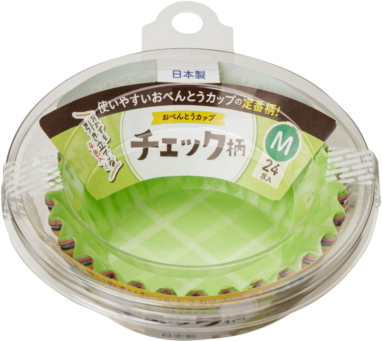 【まとめ買い】おべんとうカップチェック柄Ｍ４色２４枚入 容量24ﾏｲ×10点セット 東洋アルミ お弁当用品