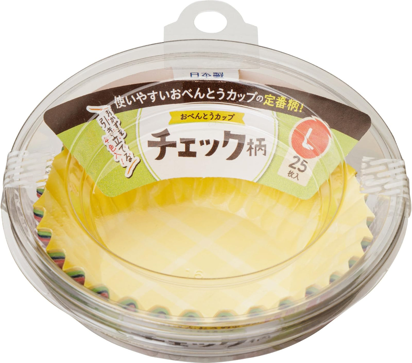 【まとめ買い】おべんとうカップチェック柄Ｌ４色２５枚入 容量25ﾏｲ×10点セット 東洋アルミ お弁当用品