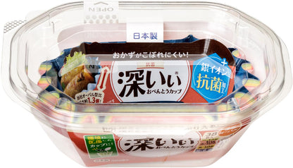 【まとめ買い】抗菌深いぃおべんとうカップ深型オーバル４色３８枚入 容量38ﾏｲ×10点セット 東洋アルミ お弁当用品