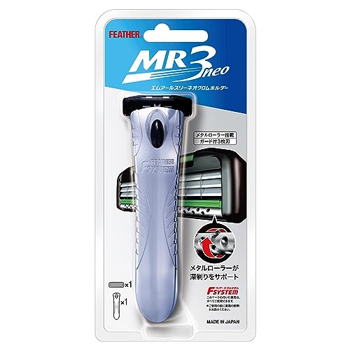 【まとめ買い】ＭＲネオクロムホルダー 容量1コ×6点セット フェザー安全剃刃 男性用カミソリ