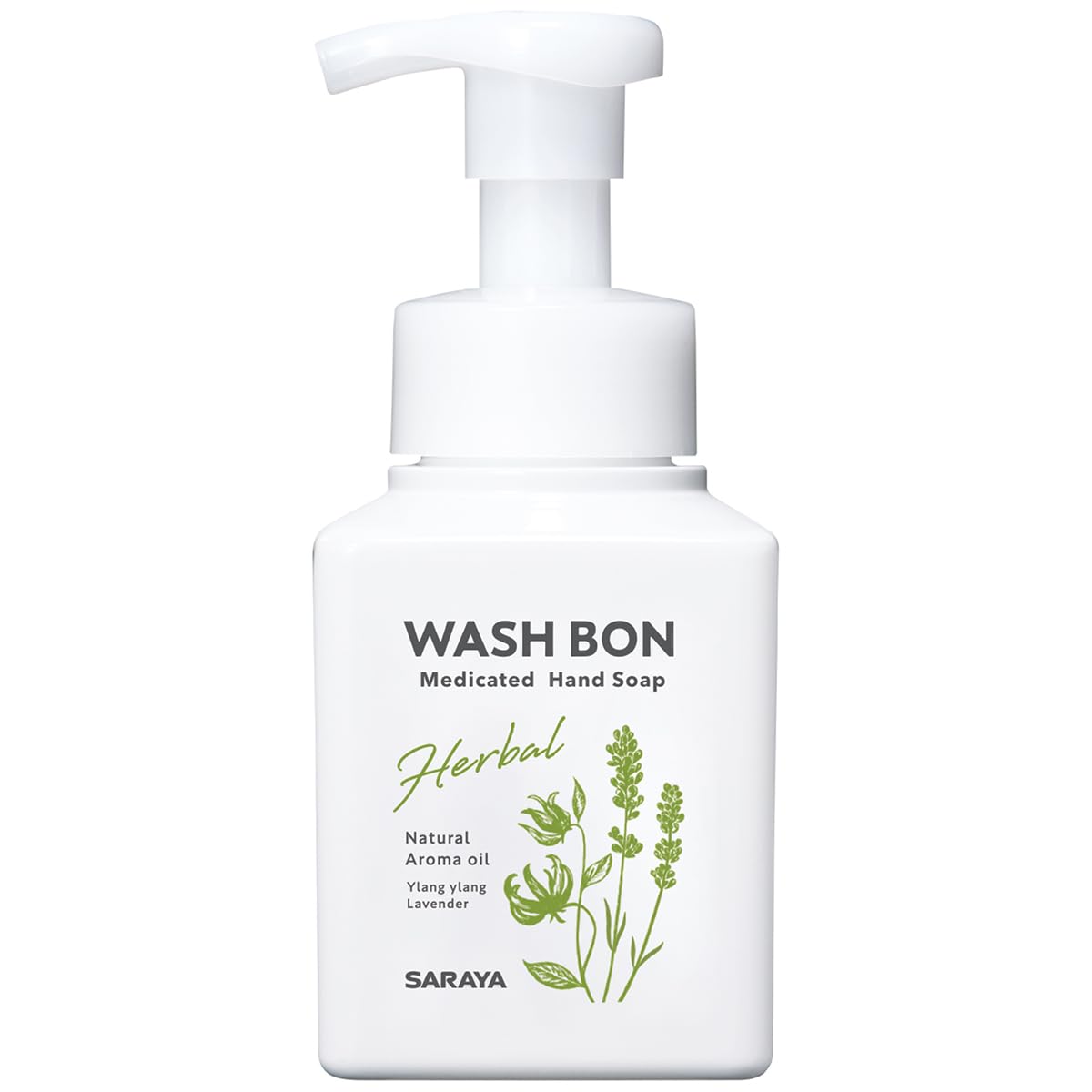 【まとめ買い】ウォシュボン　ハーバル薬用ハンドソープ　３１０ｍＬ 容量310ML×20点セット サラヤ ハンドソープ