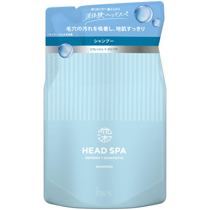 【まとめ買い】深体験ヘッドスパ　ｂｙ　ｈ＆ｓ　リフレッシュ×さらつや　シャンプー　つめかえ容量350G×12点セットシャンプー