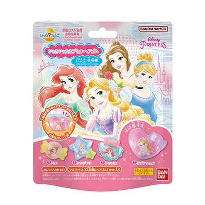 【まとめ買い】びっくらたまご　ディズニープリンセス　シャカシャカカプセルヘアゴム 容量55G×15点セット バンダイ 入浴剤