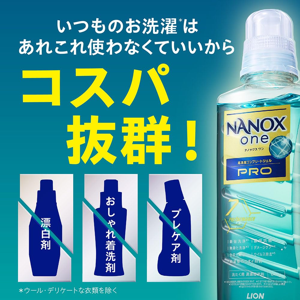 【まとめ買い】ＮＡＮＯＸ　ｏｎｅ　ＰＲＯ　本体大　６４０ｇ 容量640G×12点セット ライオン 衣料用洗剤