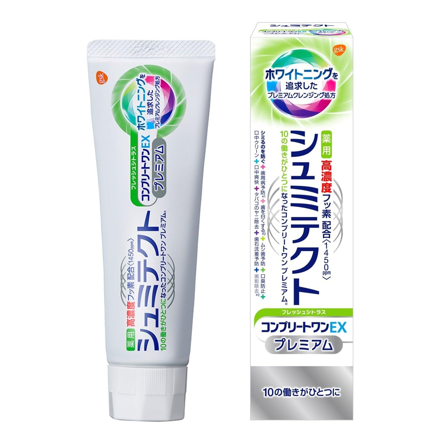 【まとめ買い】薬用シュミテクト　コンプリートワンＥＸプレミアム　フレッシュシトラス〈１４５０ｐｐｍ〉　９０ｇ