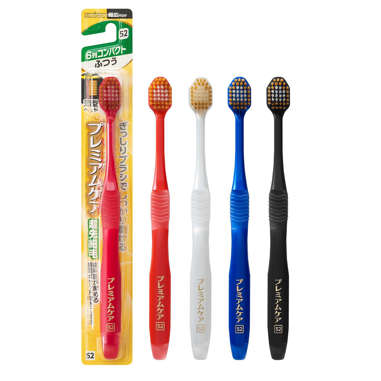 【まとめ買い】Ｂ－３６００Ｍ　プレミアムケアハブラシ・６列コンパクト　ふつう 容量1ホン×12点セット エビス 歯ブラシ