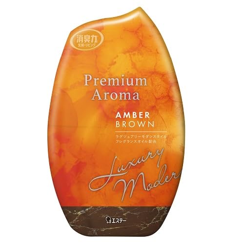 【まとめ買い】お部屋の消臭力　Ｐｒｅｍｉｕｍ　Ａｒｏｍａ　アンバーブラウン 容量400ML×18点セットエステー 芳香剤・部屋用