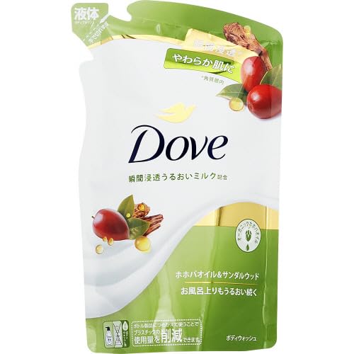 【まとめ買い】ダヴ　ボディウォッシュ　ホホバオイル＆サンダルウッド　つめかえ用　３３０ｇ 容量330G×18点セットボディソープ