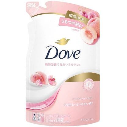 【まとめ買い】ダヴ　ボディウォッシュ　ピーチ＆スイートピー　つめかえ用　３３０Ｇ 容量330G×18点セットユニリーバ ボディソープ
