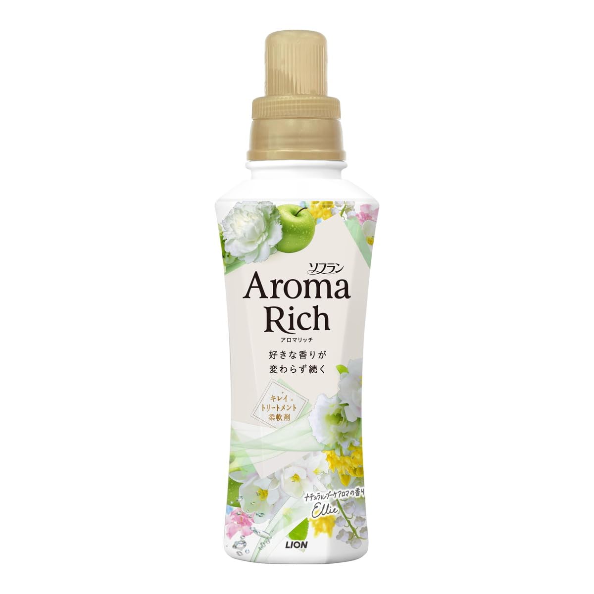 【まとめ買い】ソフラン　アロマリッチ　エリー　本体　４８０ｍｌ 容量480ML×16点セット ライオン 衣料用洗剤