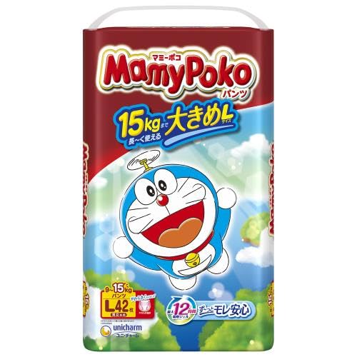 【まとめ買い】マミーポコパンツＬ４２枚ドラえもん 容量42マイ×4点セット ユニ・チャーム（ユニチャーム） オムツ