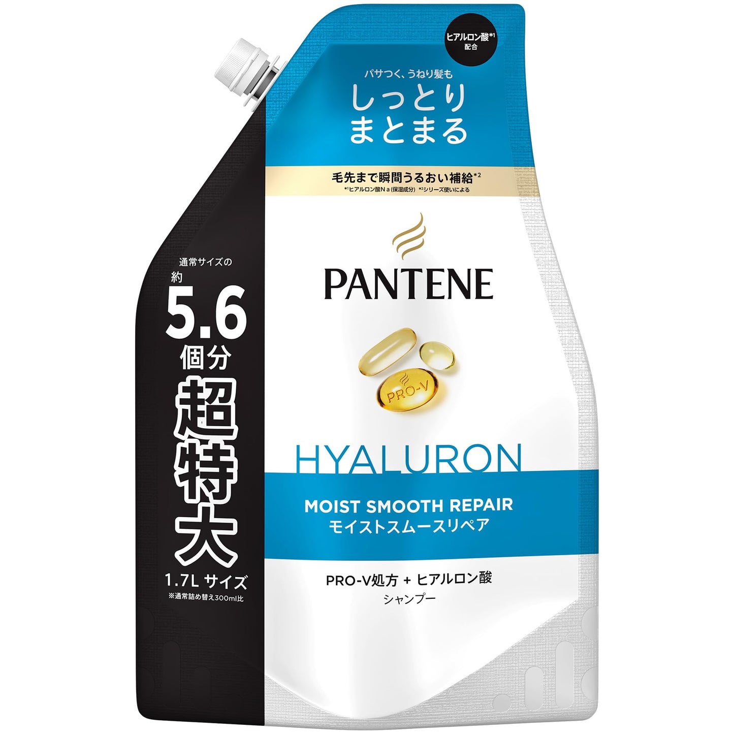 【まとめ買い】パンテーン　モイストスムースケア　シャンプー　つめかえ超特大１．７Ｌ 容量1700ML×6点セットＰ＆Ｇ シャンプー