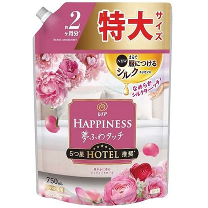 【まとめ買い】レノアハピネス夢ふわタッチ華やかに香るアンティークローズ詰替用特大サイズ 容量750ML×8点セットＰ＆Ｇ