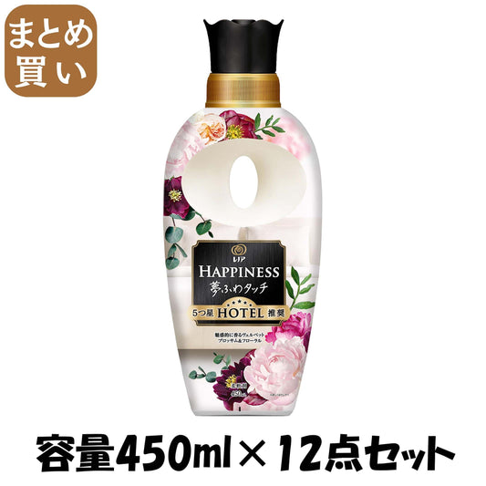 【まとめ買い】レノアハピネス夢ふわタッチ魅惑的に香るヴェルベットブロッサム＆フローラル本体 容量450ML×12点セットＰ＆Ｇ
