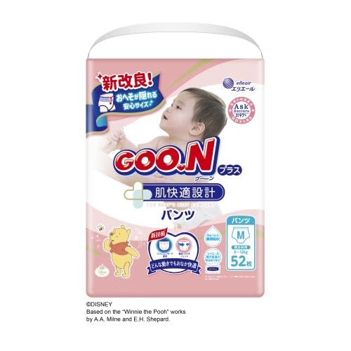 【まとめ買い】グーンプラス肌快適設計　Ｍサイズ　５２枚 容量52ﾏｲ×3点セット 大王製紙 オムツ