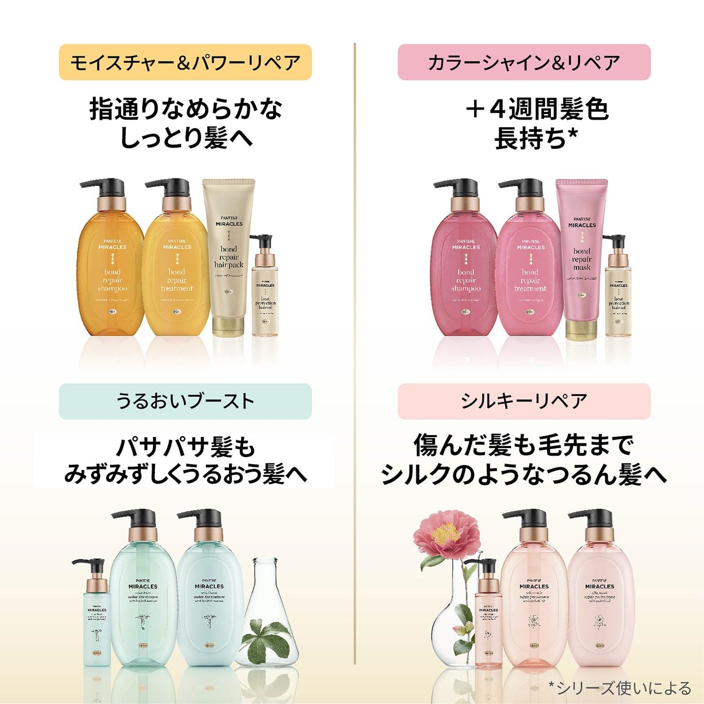 【まとめ買い】パンテーンミラクルズ　ボンドリペアシリーズ　カラーシャイン＆リペア　シャンプー　詰替