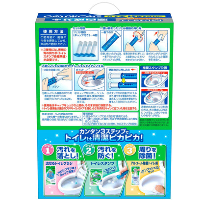 【まとめ買い】スクラビングバブル　トイレスタンプ漂白　ホワイティーシトラス　替え４Ｐ 容量4ホン×6点セット 住居洗剤・トイレ用
