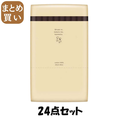【まとめ買い】ナチュラ　さら肌さらり　コットン１００％　ちょこっと吸水ナプキン２４ｃｍ５０ｃｃ２０枚