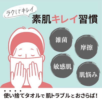 【まとめ買い】コットン・ラボ　うふっとスウヨタオルしっかり１００枚 容量100ﾏｲ×24点セット コットンラボ コットン