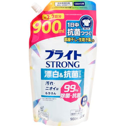 【まとめ買い】ブライトＳＴＲＯＮＧ　漂白＆抗菌ジェル　つめかえ用　９００ｍｌ 容量900ML×12点セット ライオン 漂白剤