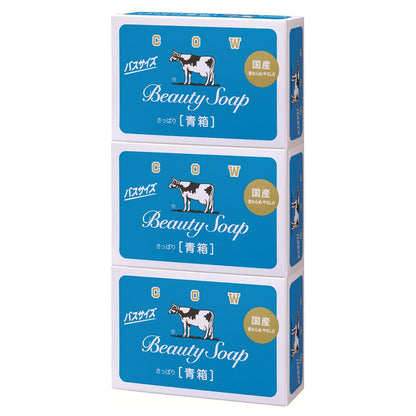 【まとめ買い】カウブランド　青箱　バスサイズ　３コパック 容量3コ×24点セット 牛乳石鹸共進社 石鹸
