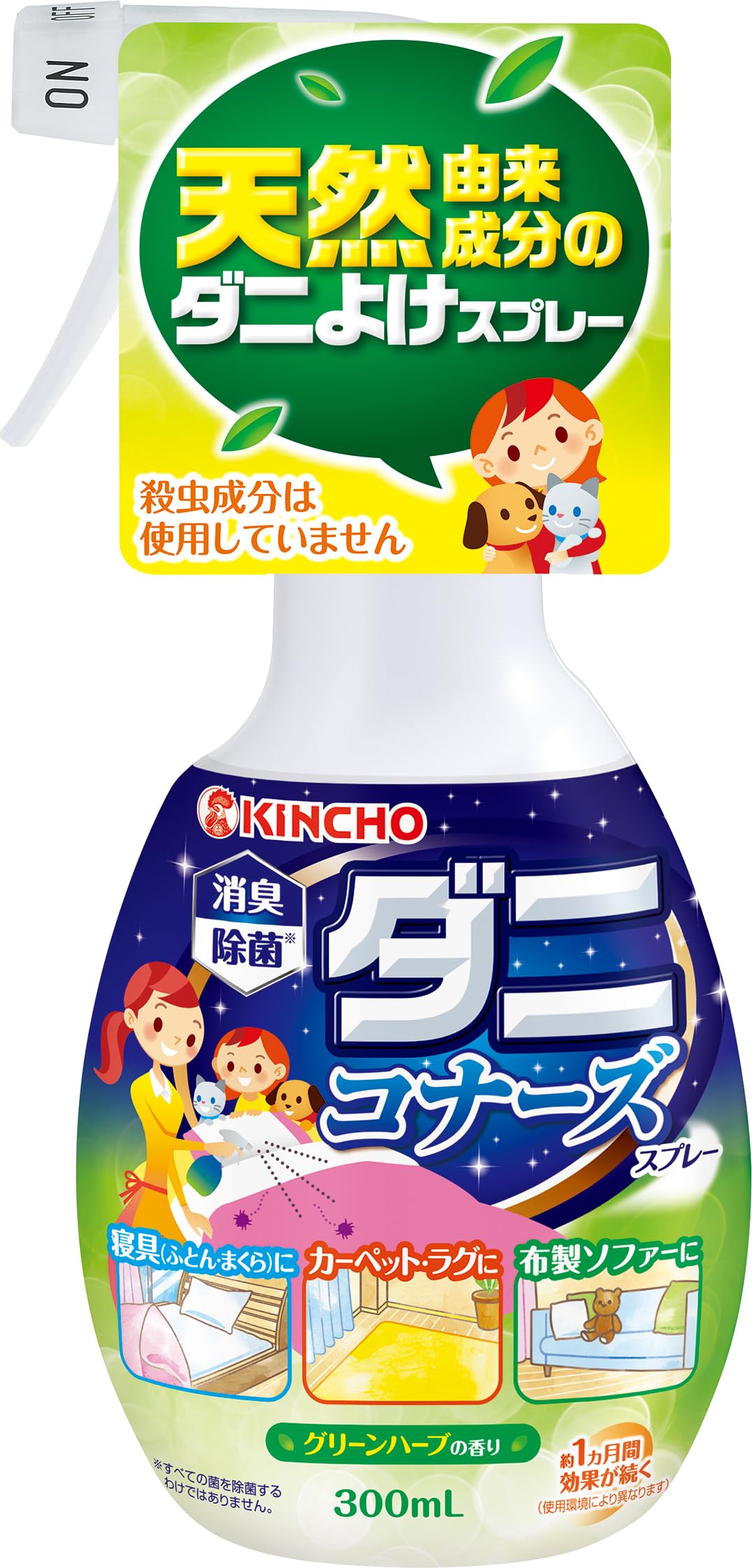 【まとめ買い】ダニコナーズスプレーＶ３００ＭＬ 容量300ML×24点セット 大日本除虫菊（金鳥） 殺虫剤・ダニ