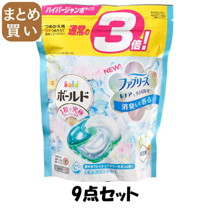 【まとめ買い】ボールドジェルボール４Ｄ爽やかフレッシュフラワーサボンの香り　つめかえハイパージャンボサイズ