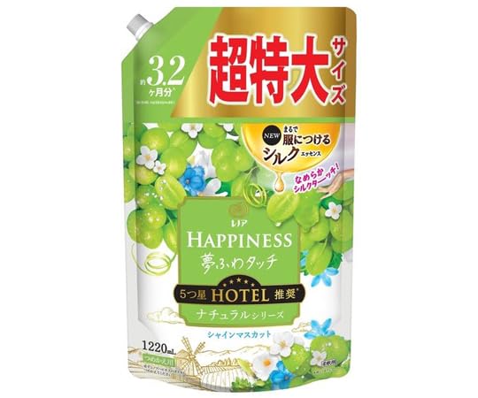 【まとめ買い】レノアハピネス夢ふわタッチシャインマスカット詰替用超特大サイズ 容量1220ML×6点セット Ｐ＆Ｇ 柔軟剤