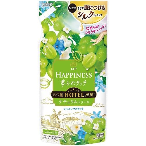 【まとめ買い】レノアハピネス夢ふわタッチシャインマスカット詰替用 容量370ML×16点セット Ｐ＆Ｇ 柔軟剤