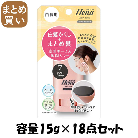 【まとめ買い】テンスター　白髪用カラースティック　ＳＢＫ 容量15G×18点セット 三宝商事 ヘアカラー・白髪用
