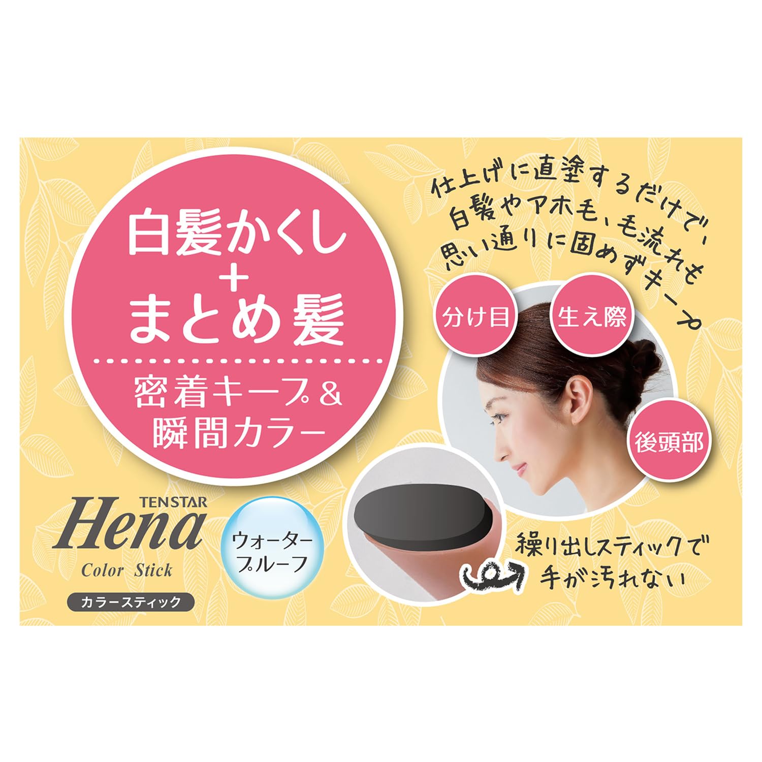 【まとめ買い】テンスター　白髪用カラースティック　ＳＢＫ 容量15G×18点セット 三宝商事 ヘアカラー・白髪用