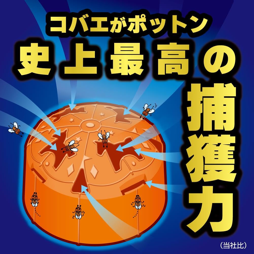 【まとめ買い】コバエがポットン　置き型　２個入り 容量2ｺ×12点セット 大日本除虫菊（金鳥） 殺虫剤・ハエ・蚊