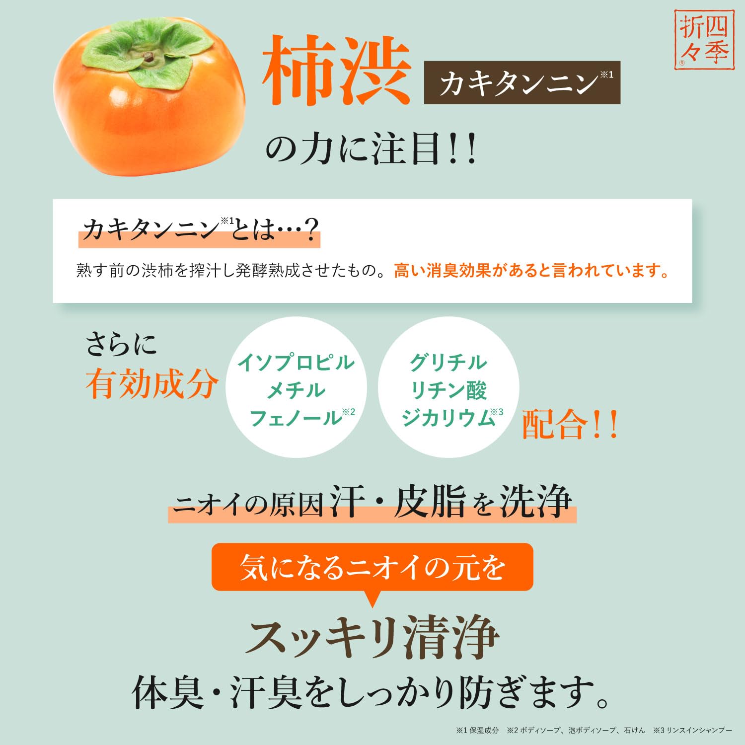 【まとめ買い】四季折々　薬用　柿渋　ボディソープ　詰替　大容量　１０００ｍｌ 容量1000ML×10点セット熊野油脂 ボディソープ