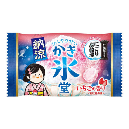 【まとめ買い】いい湯旅立ち　納涼にごり炭酸湯　かき氷堂１２錠入 容量12ｼﾞ×16点セット 白元ア―ス 入浴剤