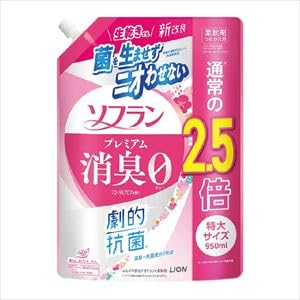 【まとめ買い】ソフラン　プレミアム消臭　フローラルアロマの香り　つめかえ用特大　９５０ｍｌ 容量950ML×6点セット ライオン