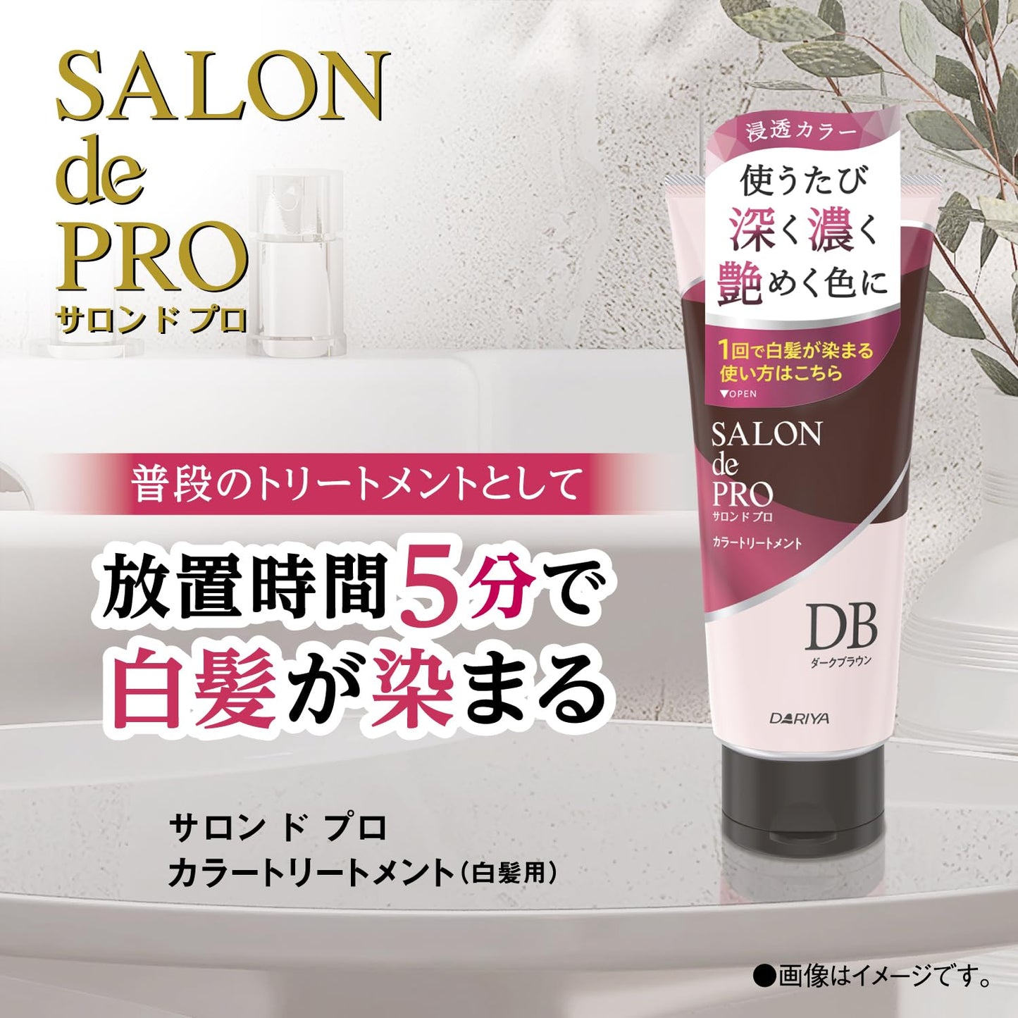 【まとめ買い】サロンドプロ　カラートリートメント　＜ベージュブラウン＞ 容量180G×24点セット ダリヤ ヘアカラー・白髪用