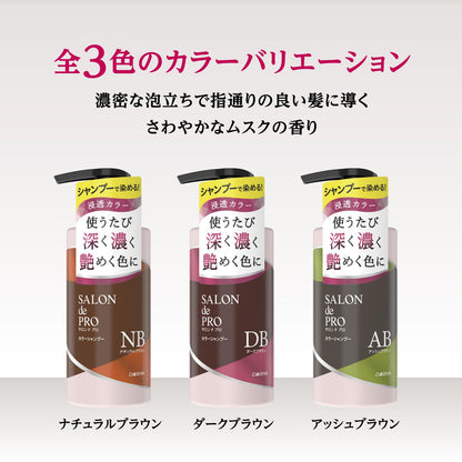 【まとめ買い】サロンドプロ　カラーシャンプー　＜ダークブラウン＞ 容量300ML×24点セット ダリヤ スタイリング