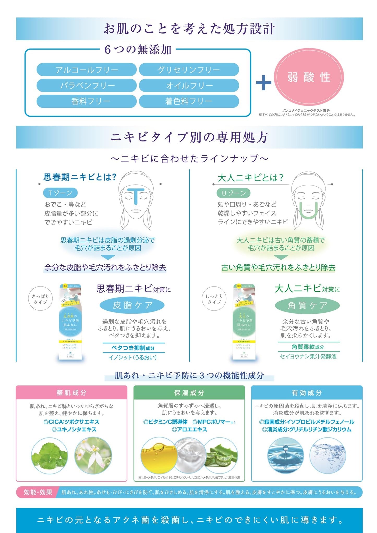 【まとめ買い】アキュネ　薬用ふきとりローションＵ　５０ｍｌ 容量50ML×12点セット アロインス化粧品 化粧水・ローション