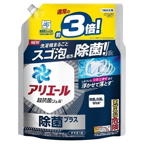 【まとめ買い】アリエールジェル除菌プラス　つめかえ超ジャンボサイズ 容量1150G×6点セット Ｐ＆Ｇ 衣料用洗剤