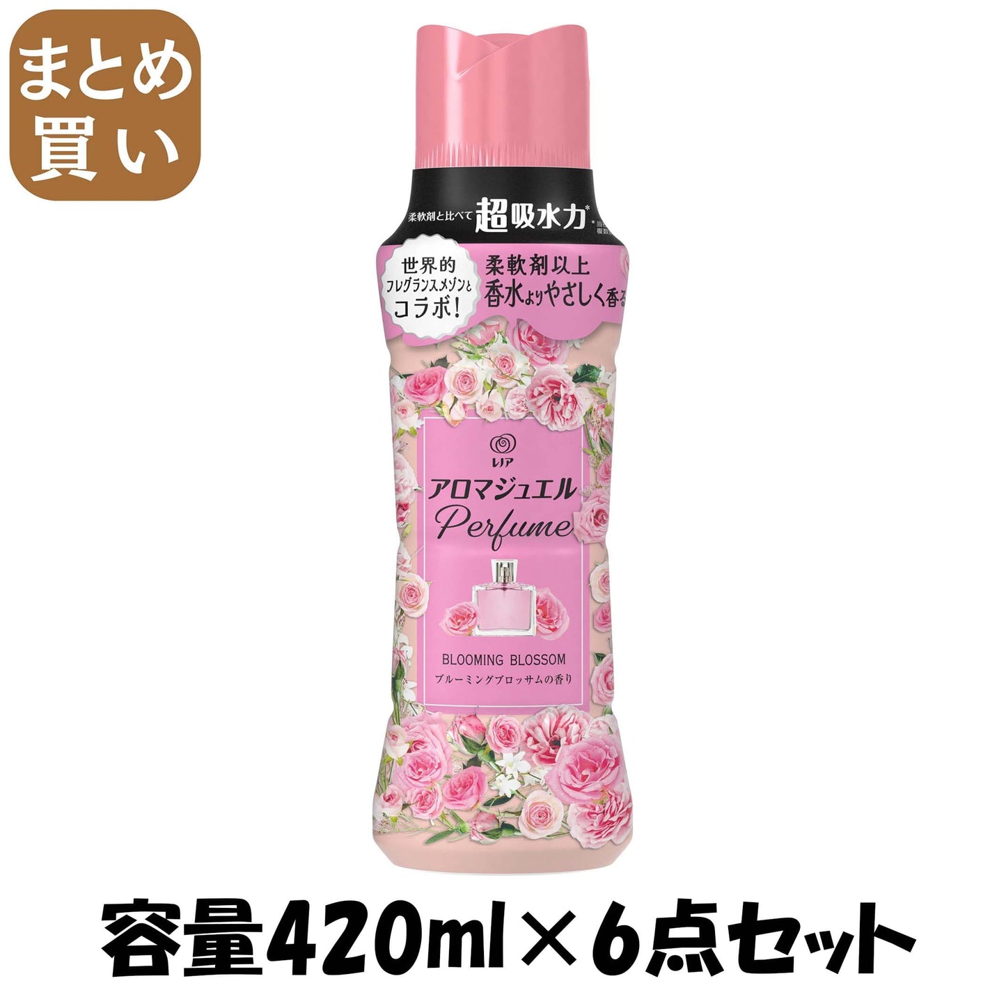 【まとめ買い】レノアアロマジュエル　ブルーミングブロッサムの香り本体 容量420ML×6点セット Ｐ＆Ｇ