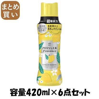 【まとめ買い】レノアアロマジュエル　シトラス＆ヴァーベナの香り本体 容量420ML×6点セット Ｐ＆Ｇ