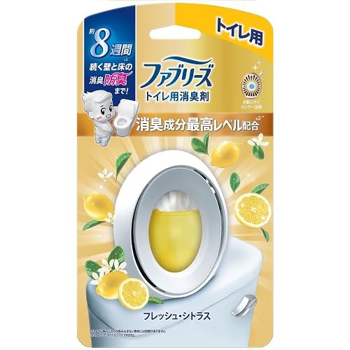 【まとめ買い】ファブリーズＷ消臭　トイレ用消臭剤　消臭成分最高レベル　フレッシュ・シトラス 容量6ML×24点セット芳香剤・トイレ用