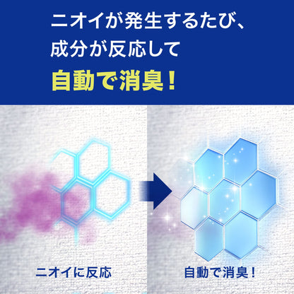 【まとめ買い】ファブリーズＷ消臭　トイレ用消臭剤　消臭成分最高レベル　フレッシュ・ブルー・シャボン２個パック
