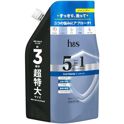 【まとめ買い】ｈ＆ｓ　５ｉｎ１　クールクレンズ　シャンプー　つめかえ超特大サイズ 容量850G×6点セットＰ＆Ｇ シャンプー