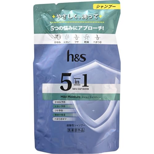 【まとめ買い】ｈ＆ｓ　５ｉｎ１　マイルドモイスチャー　シャンプー　つめかえ 容量290G×14点セット Ｐ＆Ｇ シャンプー