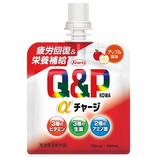 【まとめ買い】キューピーコーワαチャージ　アップル風味１００ｍｌ 容量100ML×6点セット 興和新薬 健康食品