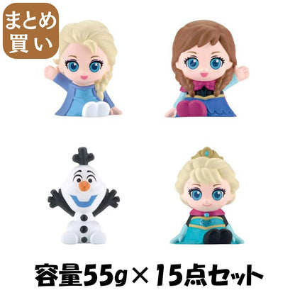 【まとめ買い】びっくらたまご　アナと雪の女王　おすわりマスコット 容量55G×15点セット バンダイ 入浴剤