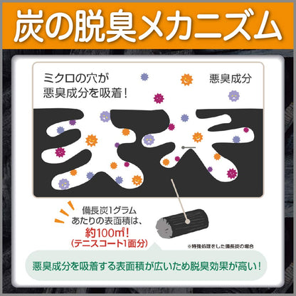 【まとめ買い】備長炭ドライペット　ウォークインクローゼット専用　３枚入 容量804G×10点セット エステー 除湿剤