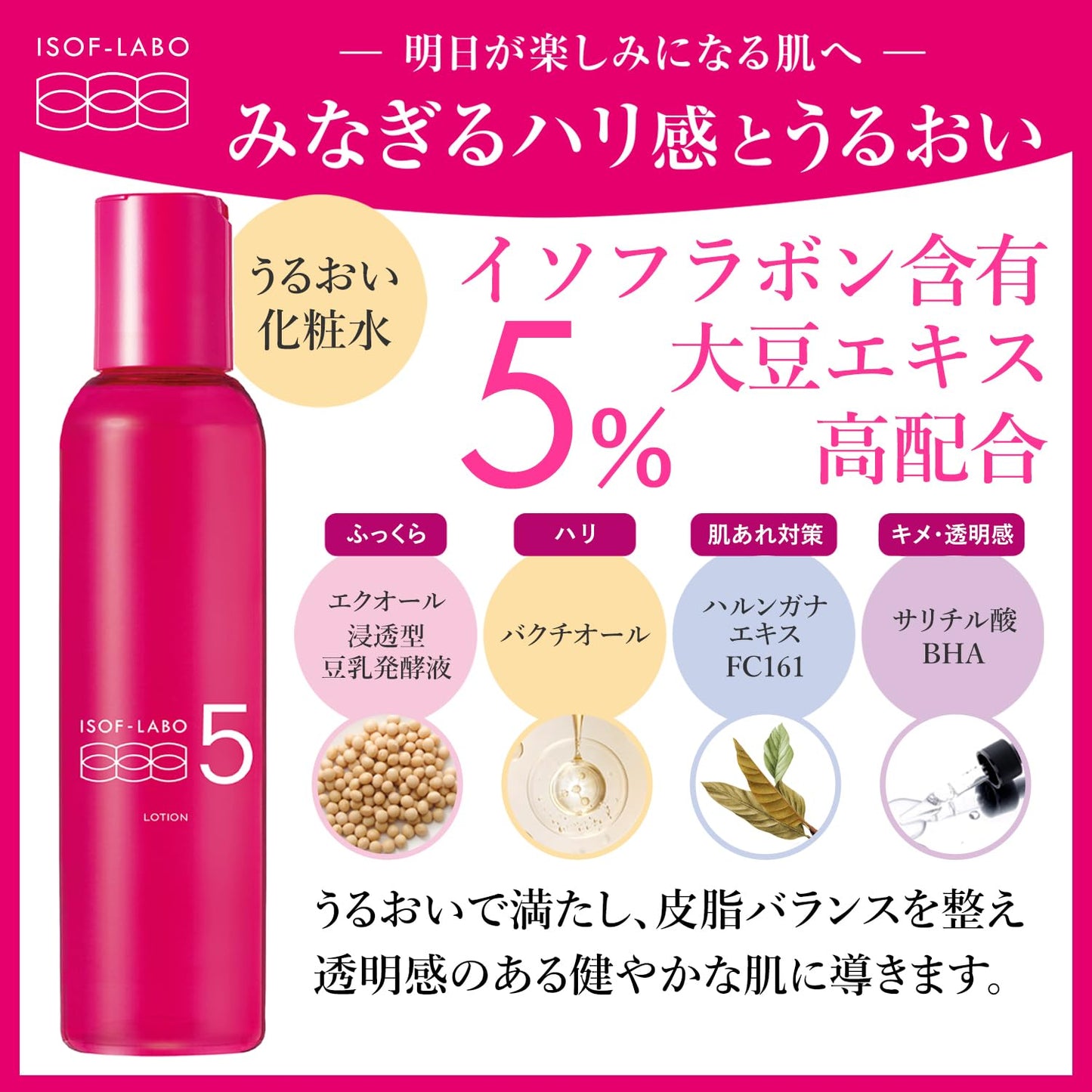 【まとめ買い】イソフ　ＬＡＢＯ　５％化粧水 容量150ML×6点セット 明色化粧品 化粧水・ローション